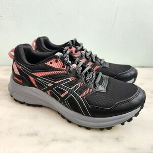 ASICS Trail Scout 2 Womens Running‎ Shoes Black Pink Grey Size 7 NEW